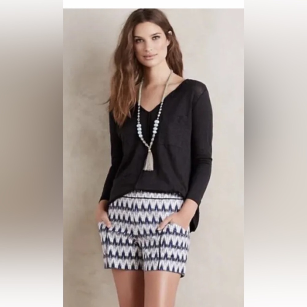 Anthropologie Cartonnier dress shorts blue sz 6